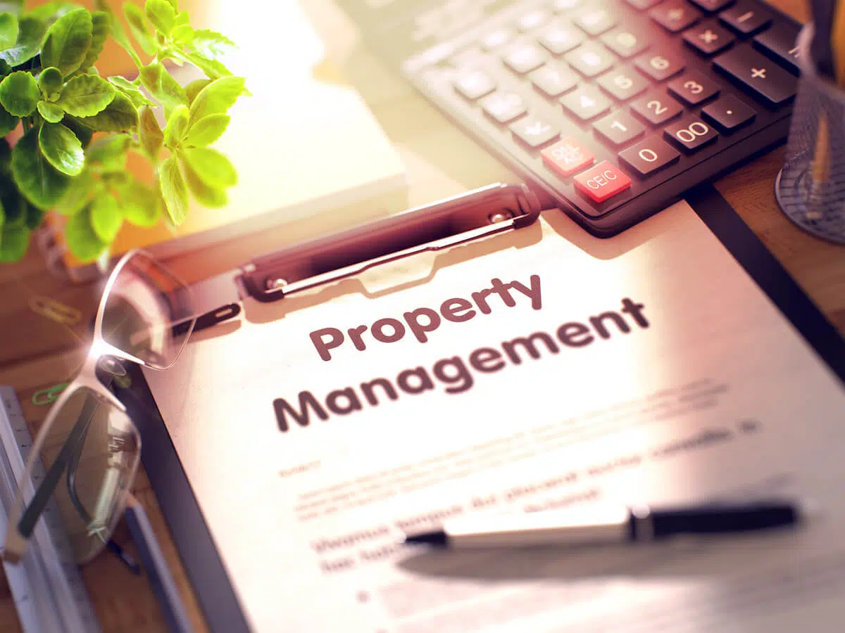 Property Management contract and a pen