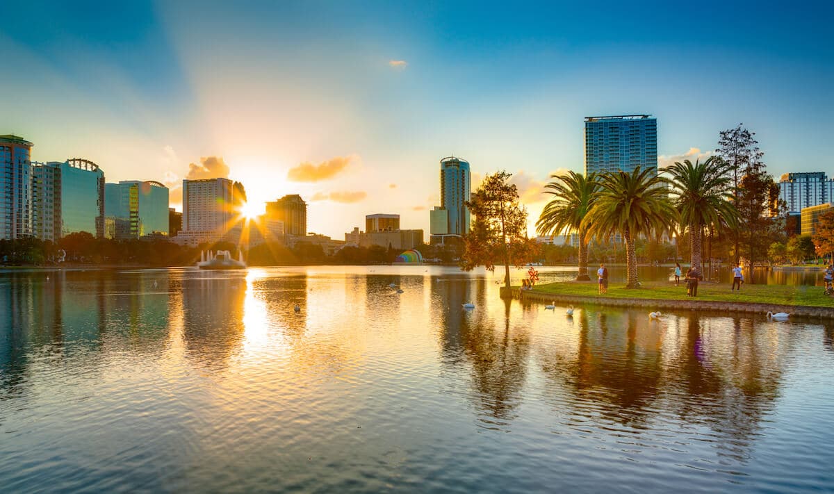Orange Lake Holiday Inn: beautiful sunset in Orlando