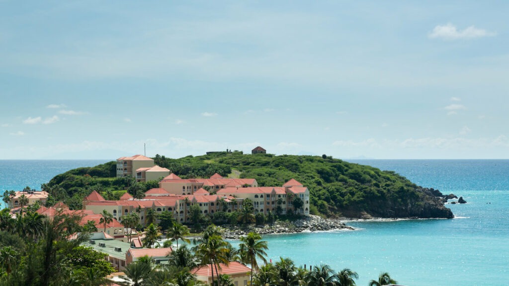 Timeshare exit companies: hotel near a beach at St. Martin
