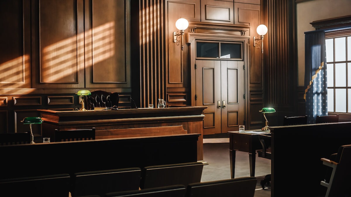 Portrait of a courtroom