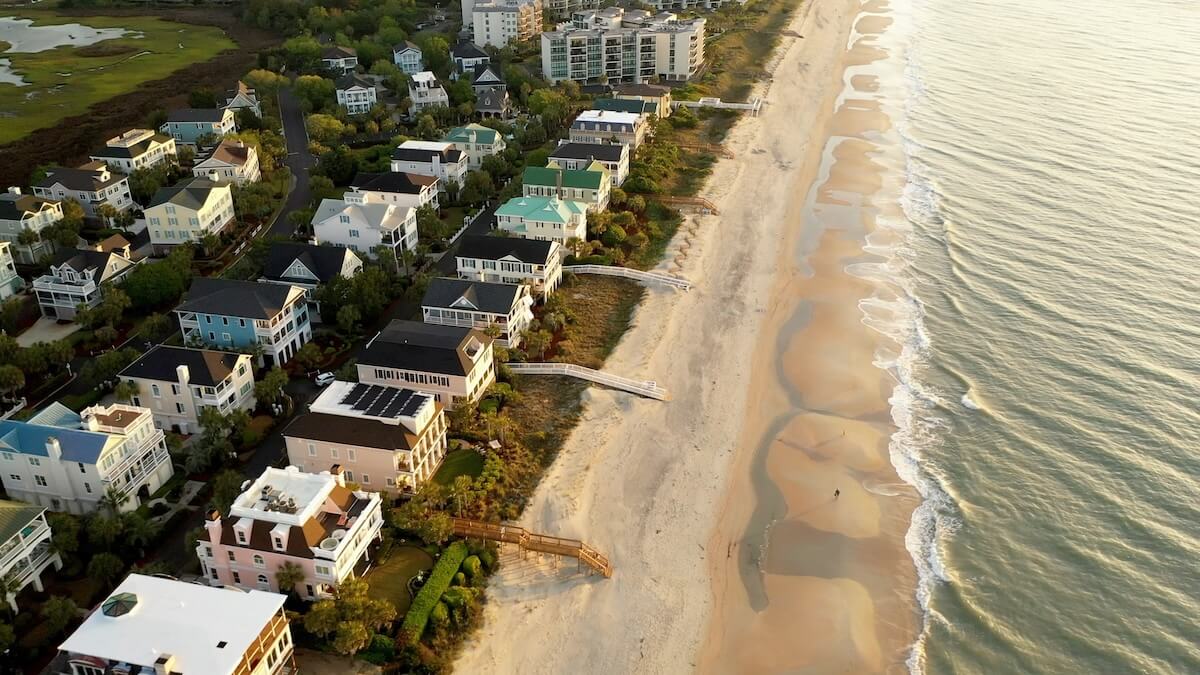 Beautiful beachfront houses