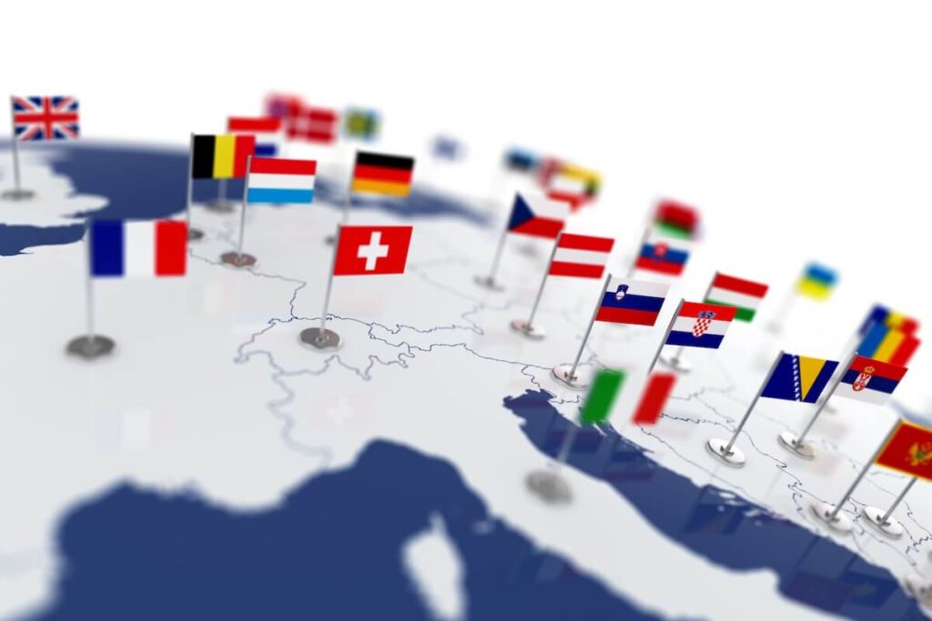 How to Legally Exit an International Timeshare Contract: mini stick flags on a world map